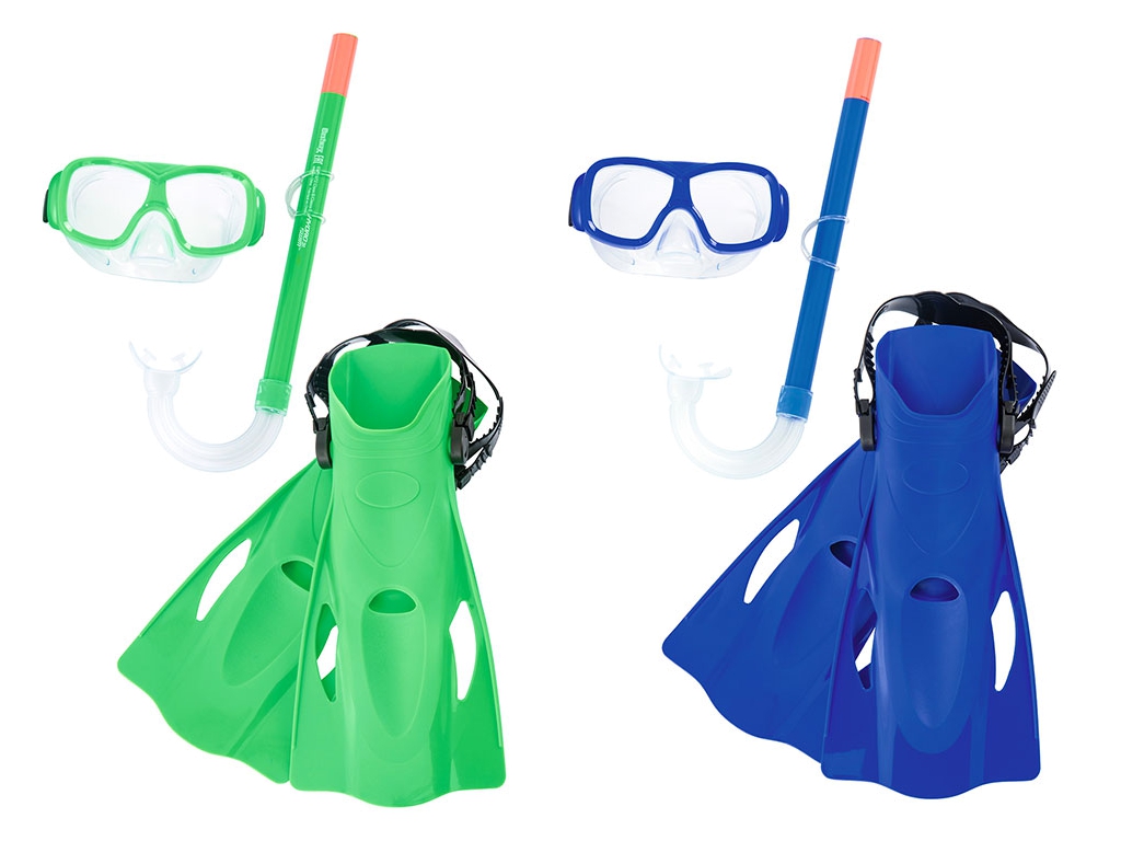 Набор для плавания ласты + маска + трубка Bestway 25019