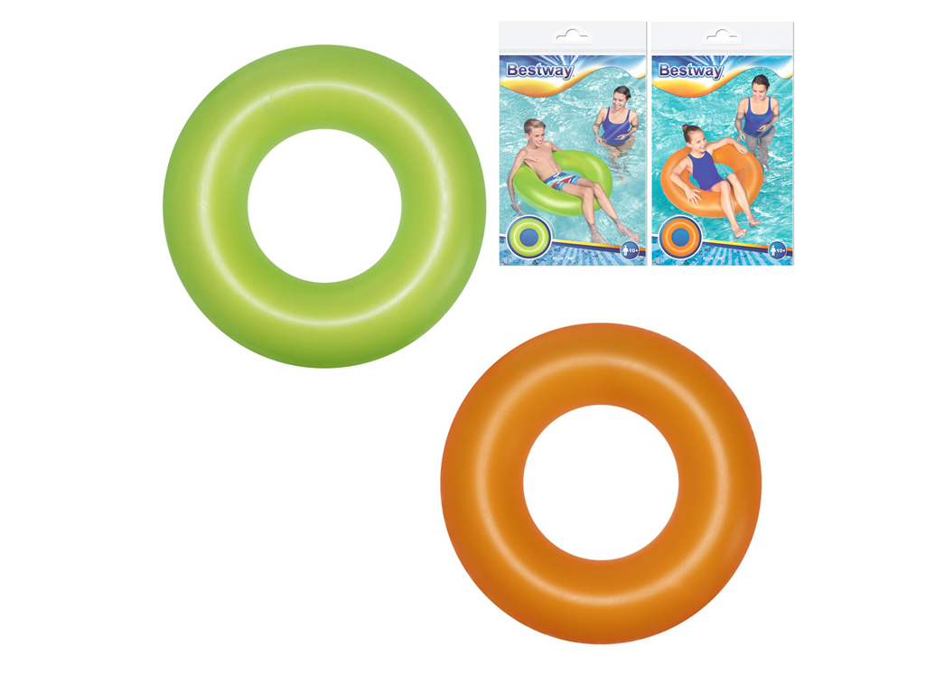 Круг надувной матовый неоновый Bestway 36025