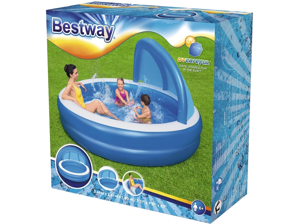 Басейн сімейний з козирком від сонця. Bestway 54337