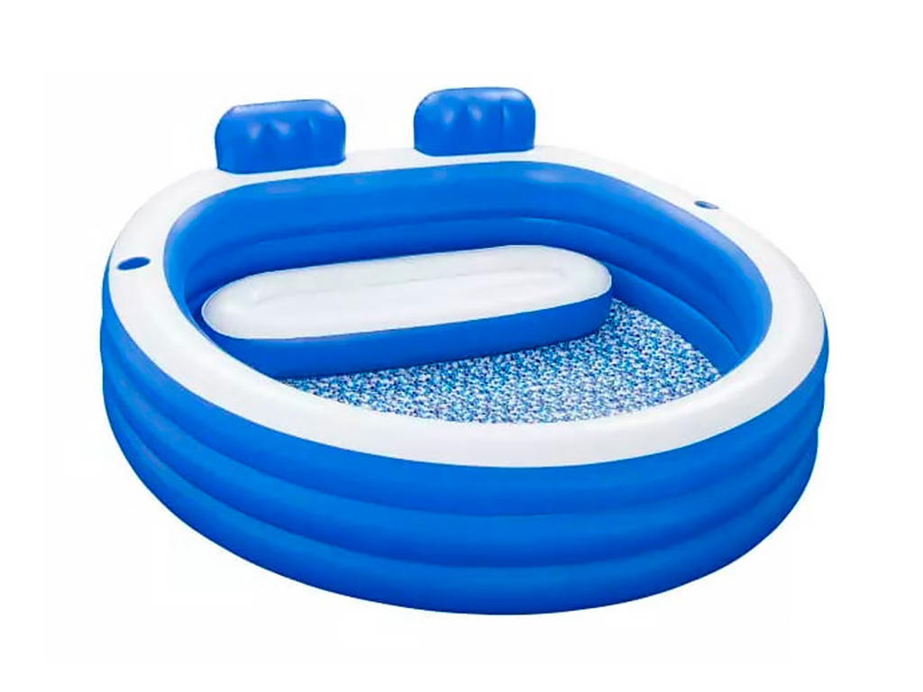Бассейн семейный надувной с сиденьем Splash Paradise. Bestway 54422