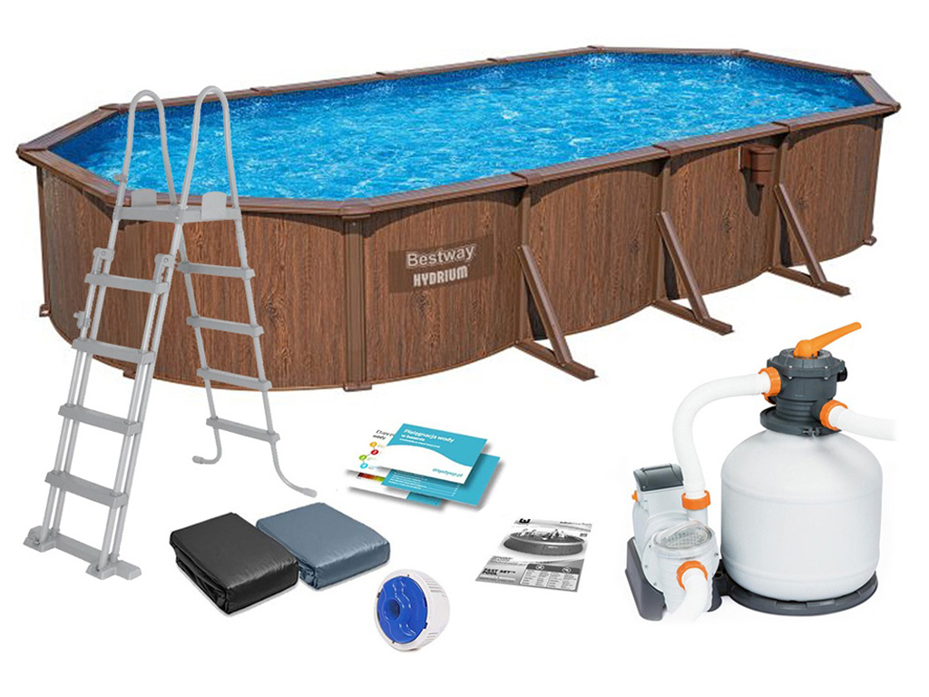 Бассейн каркасный овальный Hydrium Poseidon Pool. Bestway 561CW