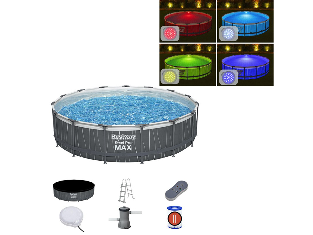 Басейн каркасний круглий Steel Pro MAX. Bestway 561GD