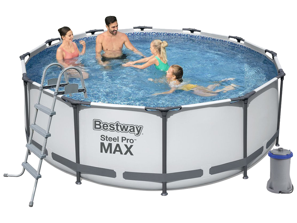 Басейн каркасний круглий Steel Pro MAX. Bestway 56420