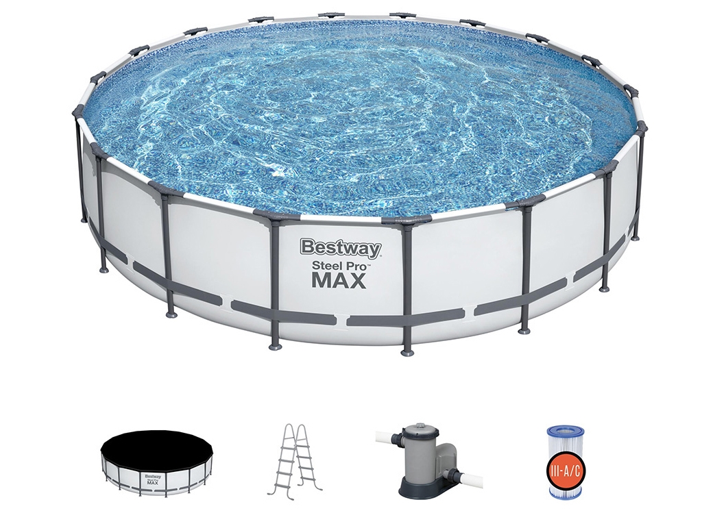 Бассейн каркасный круглый Steel Pro Max. Bestway 56462