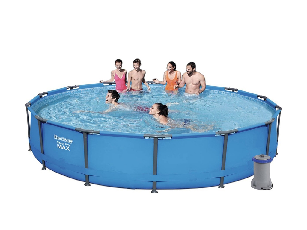 Басейн каркасний круглий Steel Pro MAX. Bestway 56595