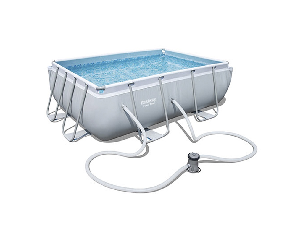 Басейн каркасний прямокутний Power Steel. Bestway 56629