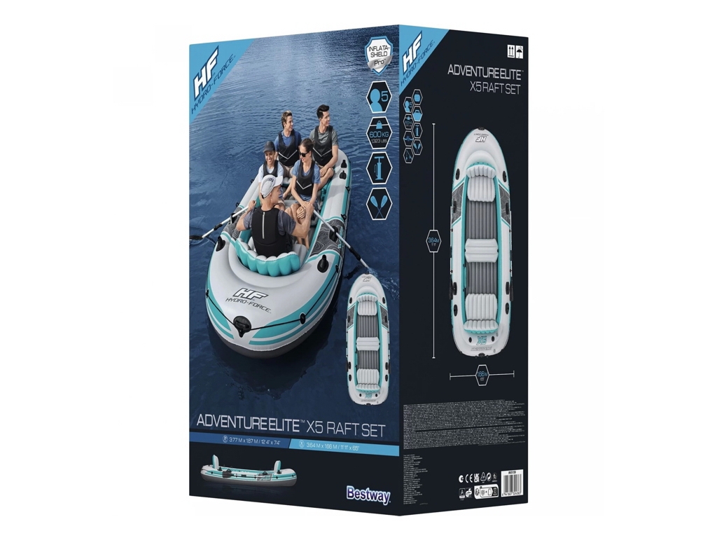 Човен надувний BW 65159, 364 см, 2 сидіння зі спинкою, Bestway