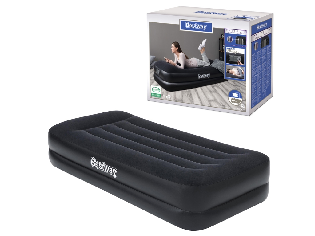 Велюр ліжко з вбудованим насосом 220В. Bestway 67041