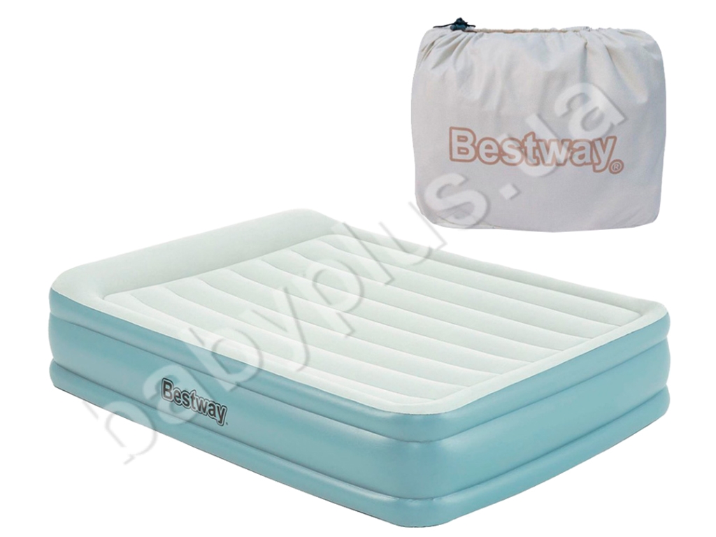 Велюр матрас з вбудованим електронасосом. Bestway 67708