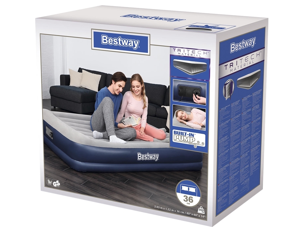 Велюр матрац з вбудованим електронасосом. Bestway 67725