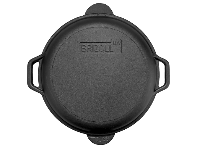 Сковорода чугунная с чугунной крышкой-сковородкой Brizoll Monolith, M2860U-2, 28х6см
