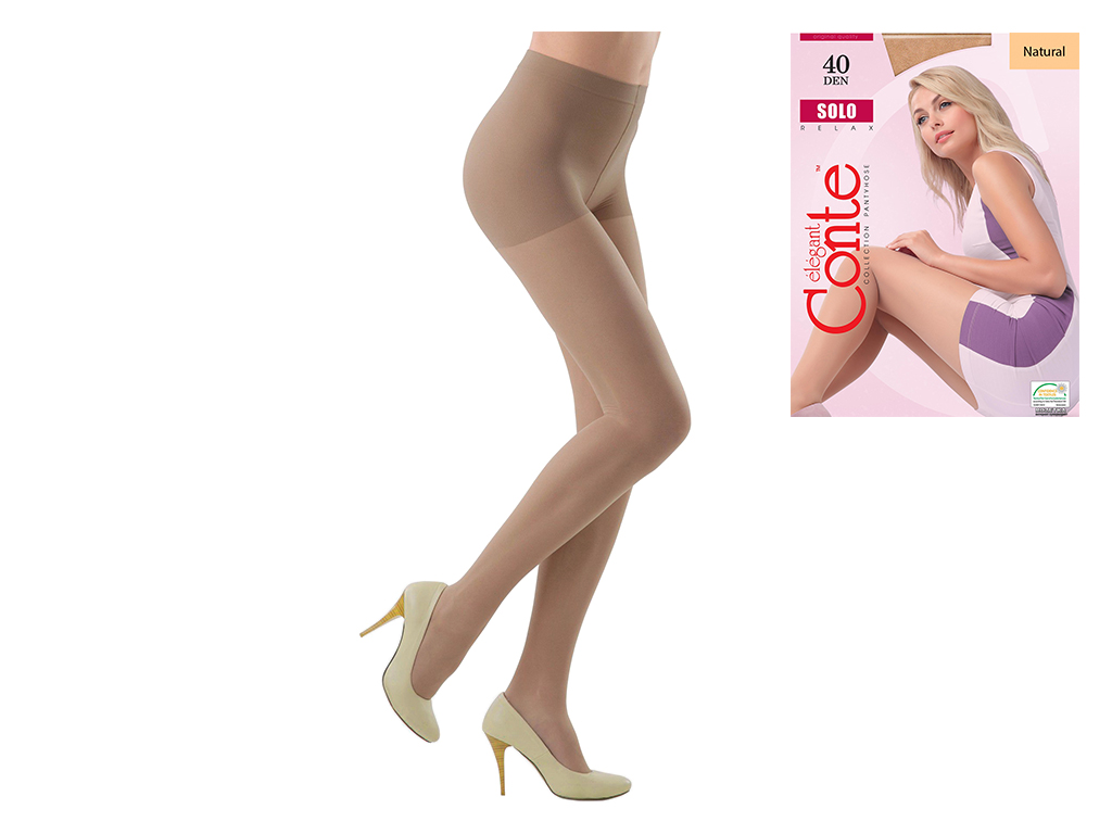 Колготки женские Conte "Solo" 40 den, размер 3, цвет bronz