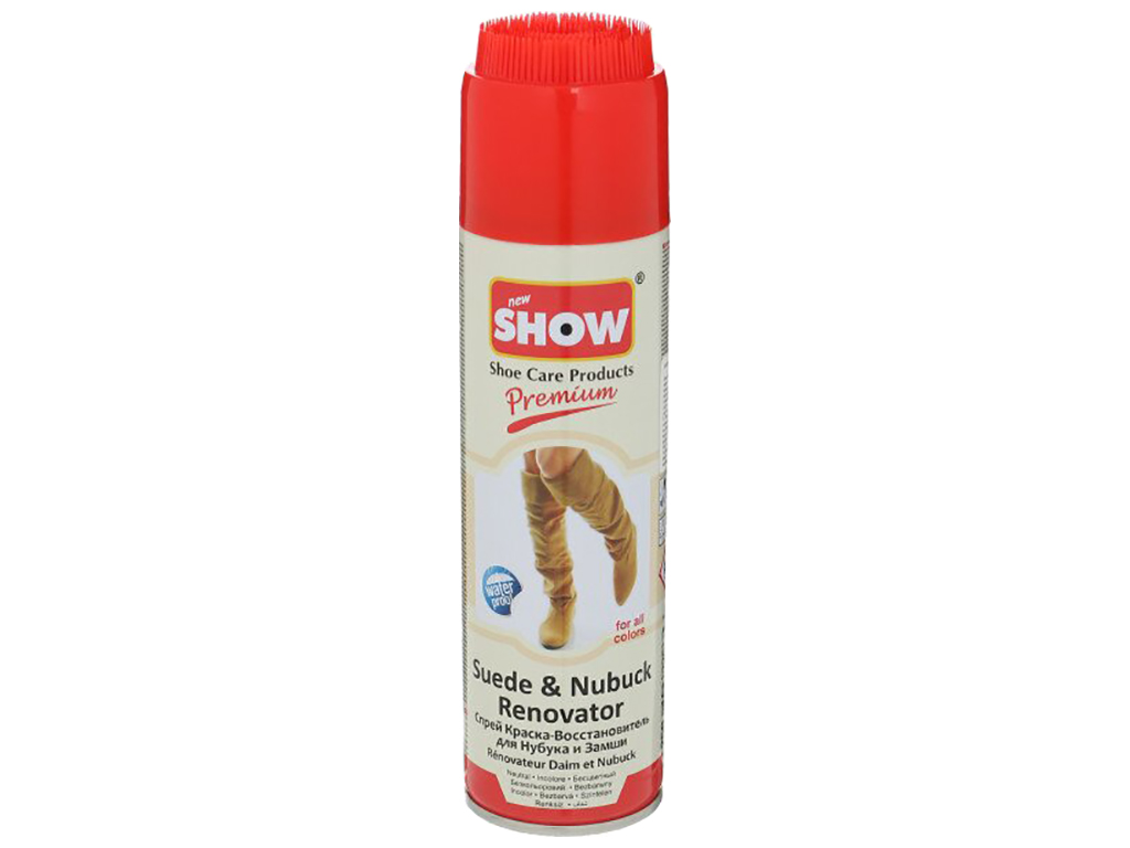Спрей краска-восстановитель SHOW для нубука и замши, бесцветный 250мл