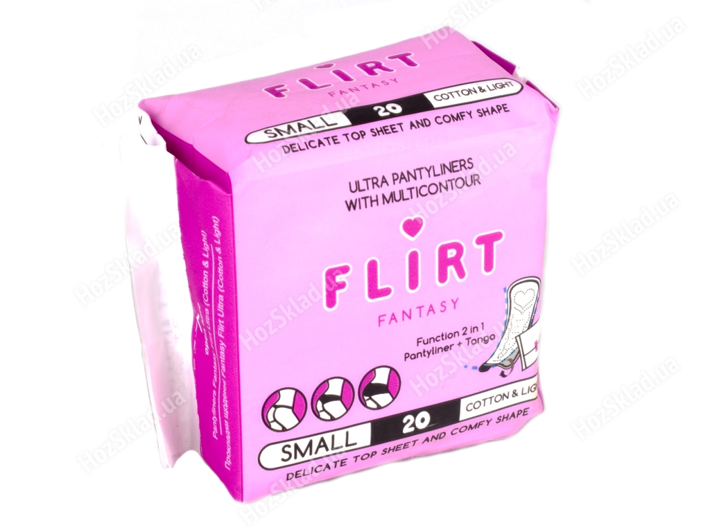 Прокладки Fantasy Flirt ежедневные ultra cotton&light в индивид. упаковке (цена за уп. 20шт) WKL17S