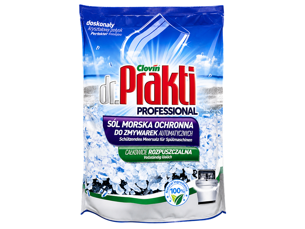 Сіль для посудомийних машин Dr. Prakti Professional, для пом'якшення води, 1,5 кг
