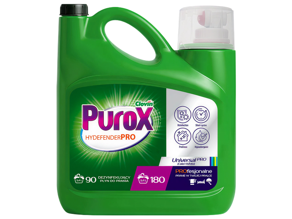Гель для прання Purox Hydefender Pro Universal, 5,4л