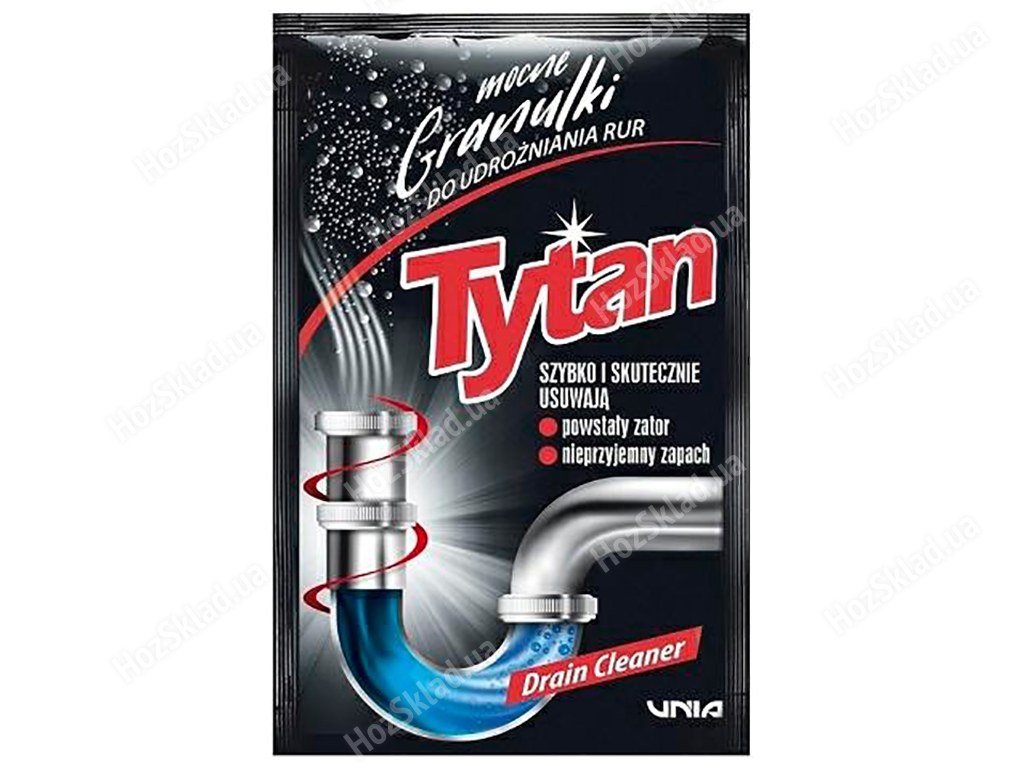 Засіб для чищення каналізаційних труб гранульований Tytan саше 40г