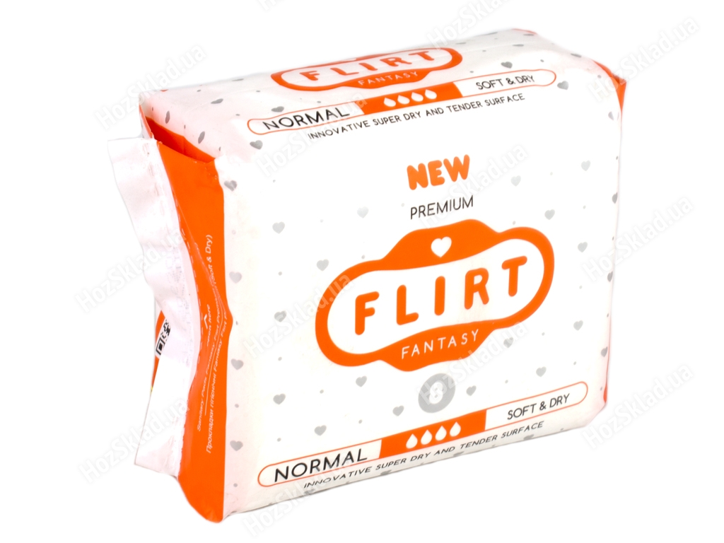 Прокладки для крит. дней Fantasy Flirt premium-soft&dry 4капли (цена за уп. 8шт) WKR05V