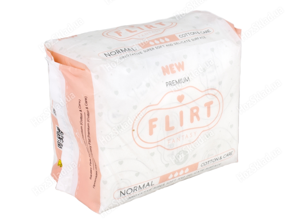 Прокладки для крит. дней с крыл. Fantasy Flirt Premium-cotton&care 4капли (цена за уп. 8шт) WKR06V