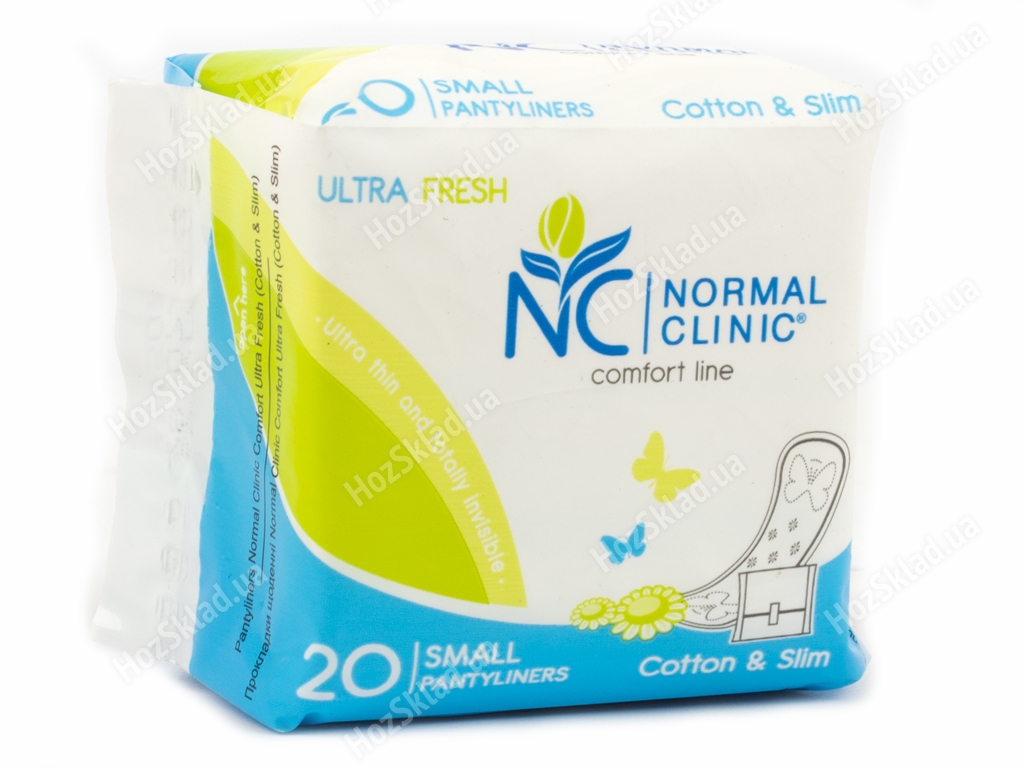 Прокладки Normal Clinic щоденні Comfort ultra fresh cotton&slim в інд. упаковці (ціна за уп. 20шт