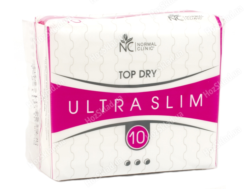 Прокладки для крит. дней Normal Clinic ultra slim top dry 3капли (цена за уп. 10шт) NCS01D