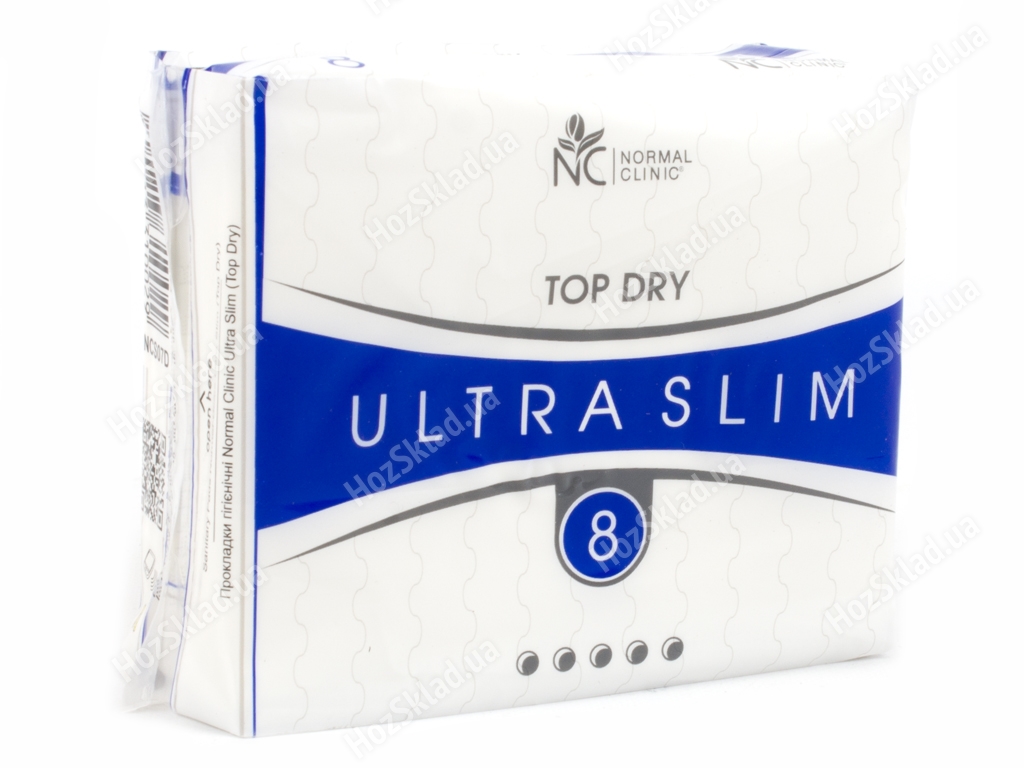Прокладки для крит. дней Normal Clinic ultra slim top dry 5капель (цена за уп. 8шт) NCS07D