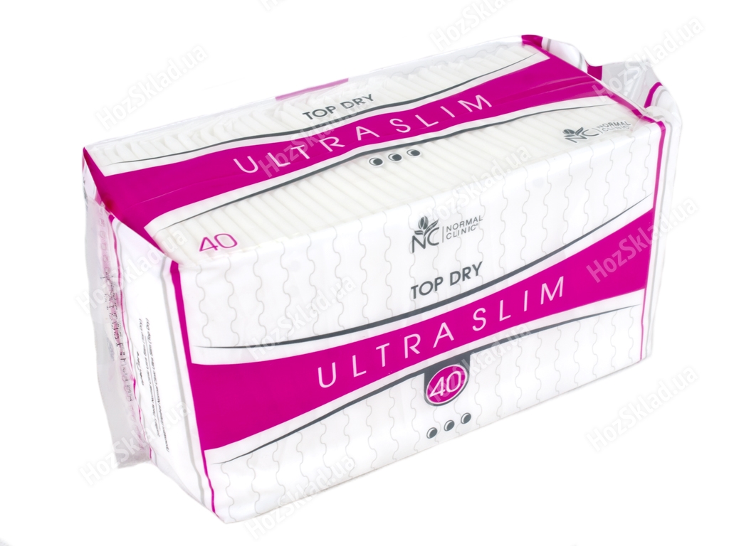Прокладки для крит. днів з крил. Normal Clinic Ultra slim top dry 3краплі (ціна за 40шт) NCS01X
