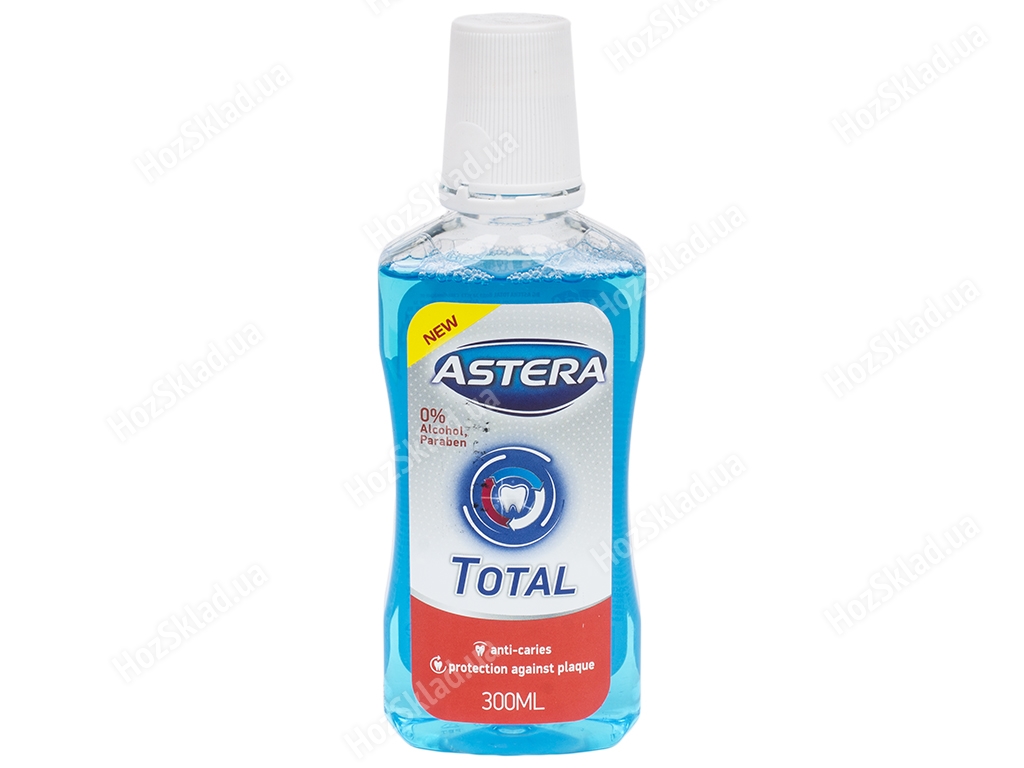 Ополаскиватель для полости рта Astera Active and Total (комплексный уход) 300мл