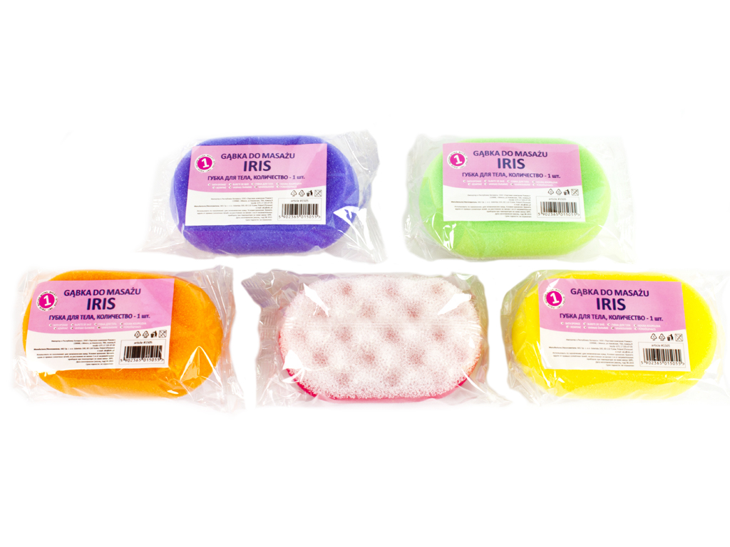 Губка банная масажная овальная Kuchcik "Iris"