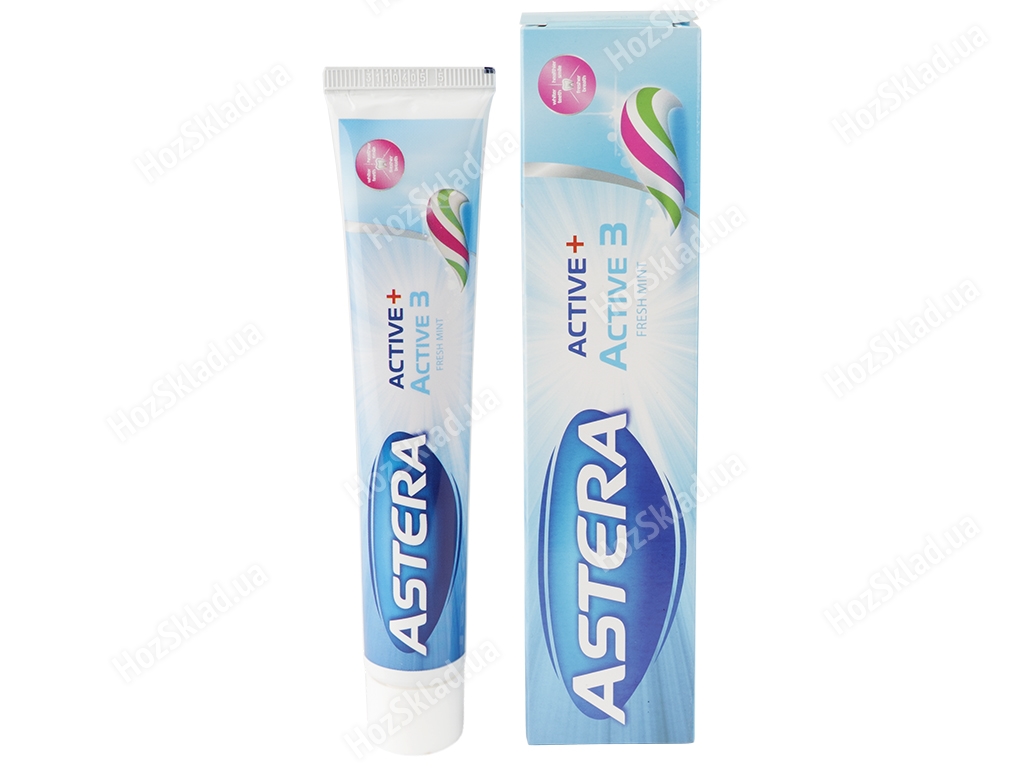 Зубна паста Astera Active+ Active 3 свіжа м'ята 50мл