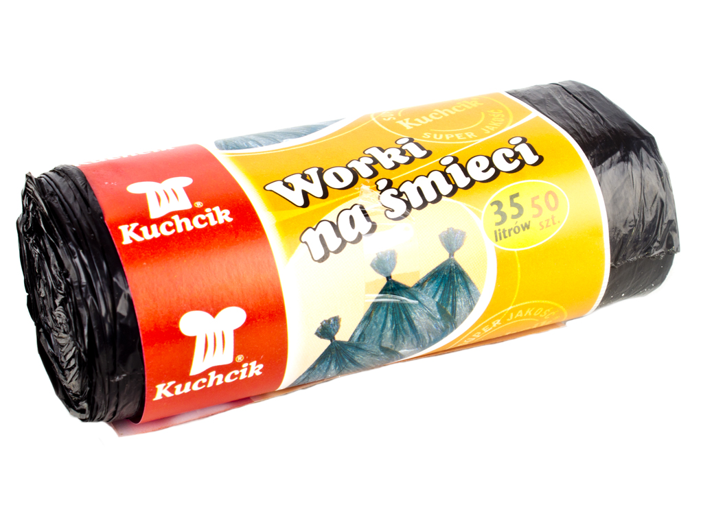 Мусорные пакеты HDPE 35л "Kuchcik" 50шт
