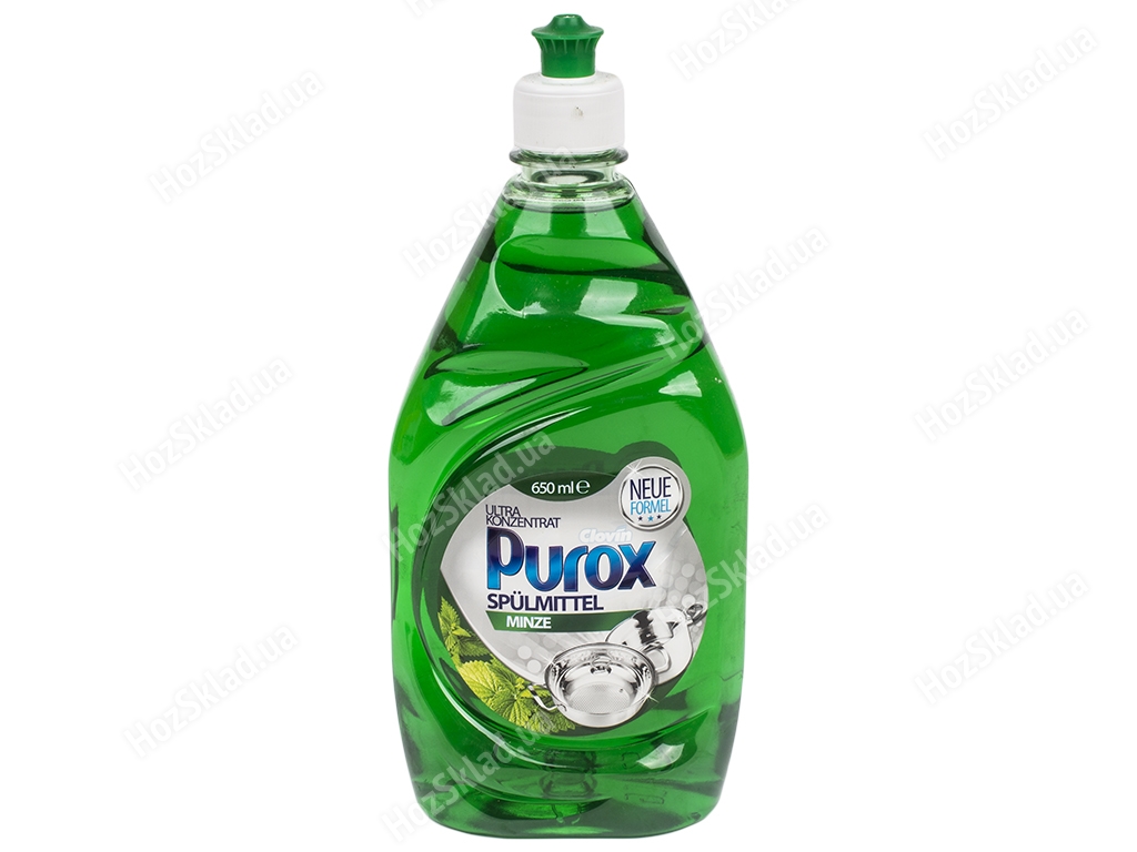 Средство для мытья посуды Purox Minze концентрированное 650мл