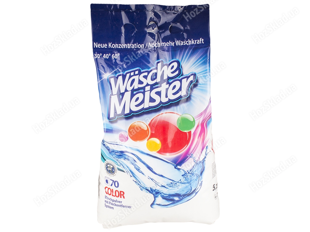 Пральний порошок безфосфатний Wasche Meister Color 5,250кг