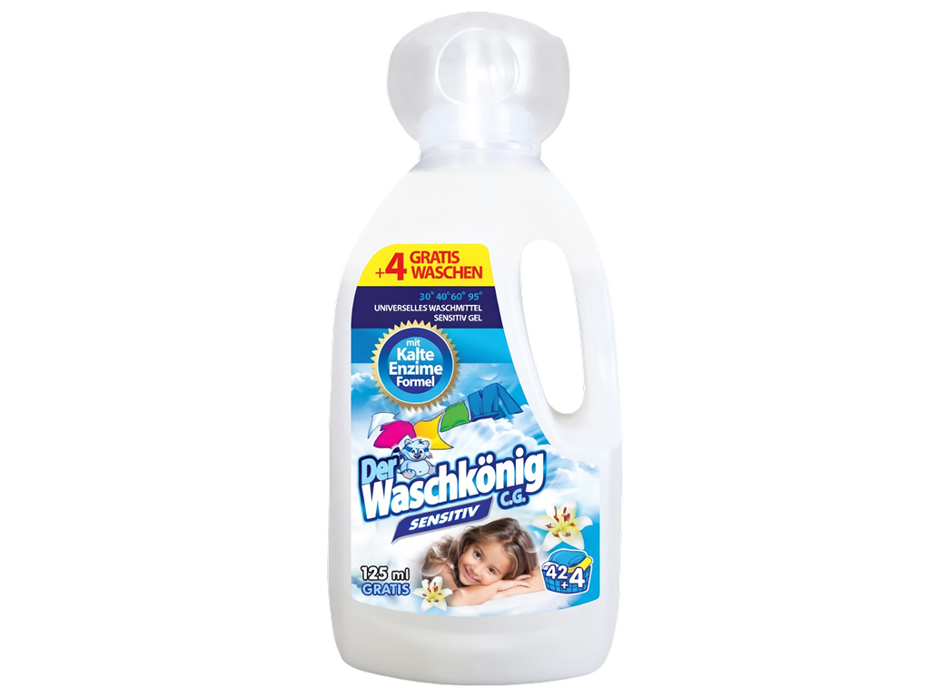 Гель для стирки Waschkonig Sensitive, 1,625 л