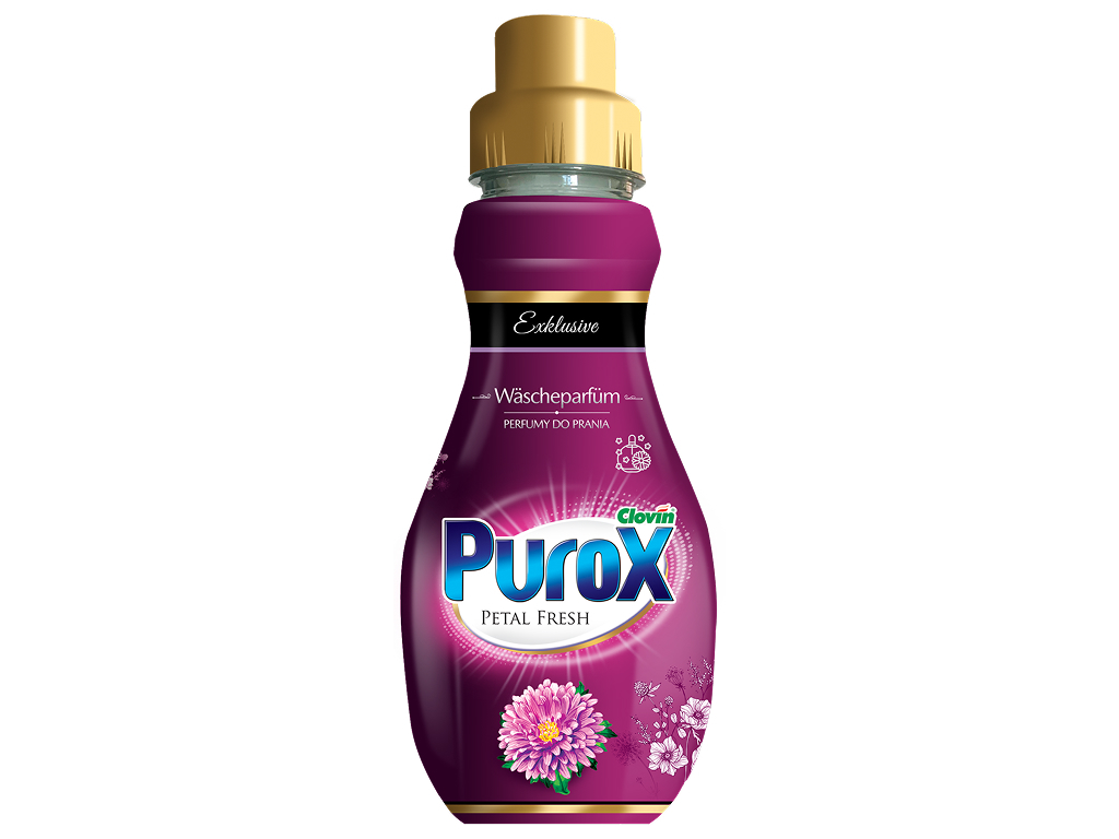 Кондиционер-ополаскиватель парфюмированный для белья Purox Petal Fresh, 400мл