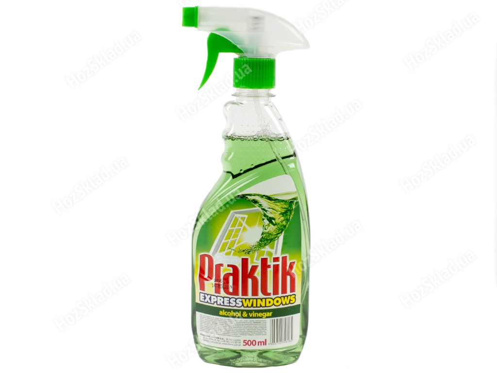 Средство для мытья стекол Praktik зеленый 500 мл