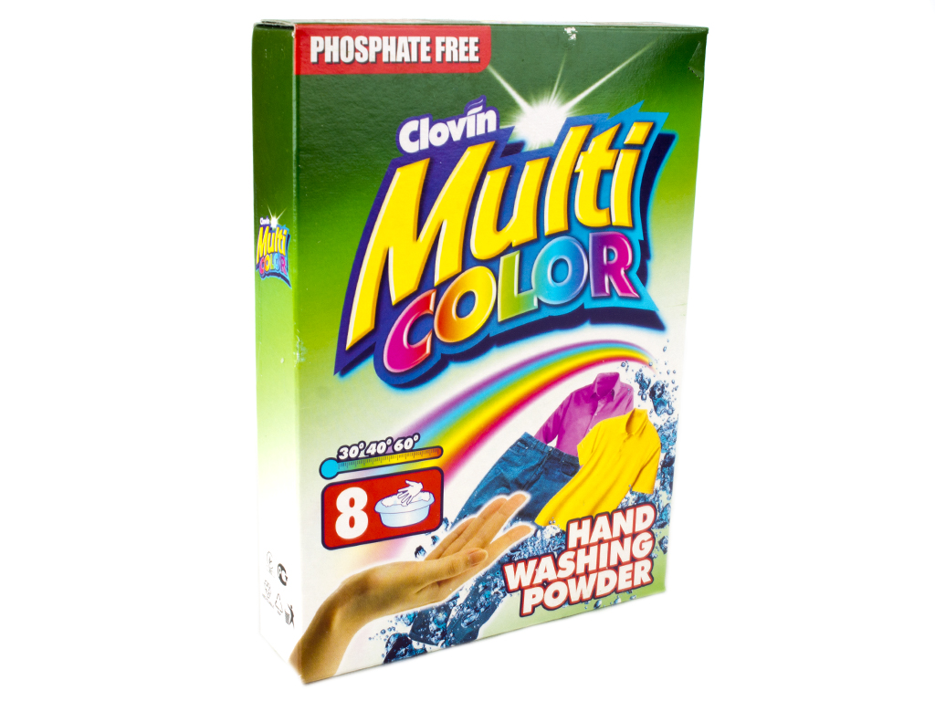 Пральний порошок безфосфатний "MULTICOLOR" для ручного прання 400гр Україна