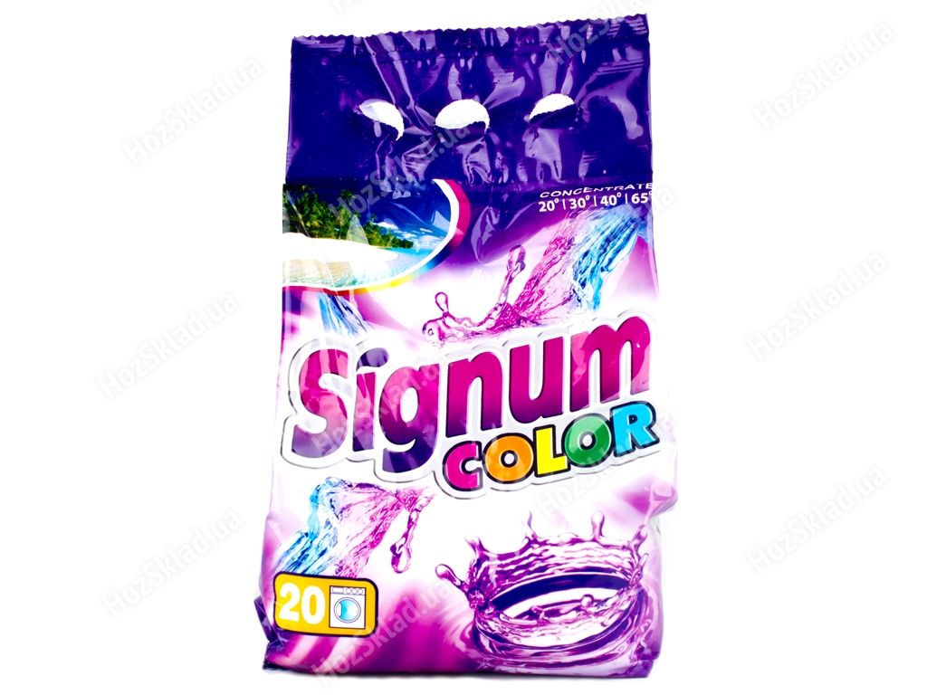 Пральний порошок безфосфатний Signum Color 1,5 кг Україна