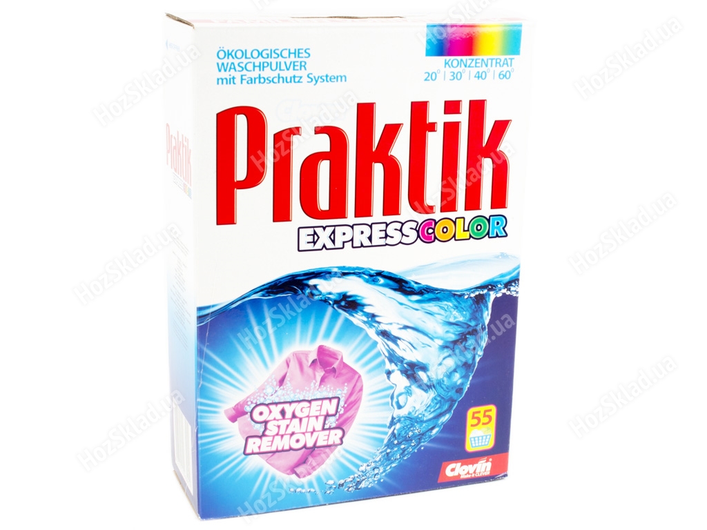 Пральний порошок безфосфатний Praktik EXPRESS Color 4.4кг (Україна)