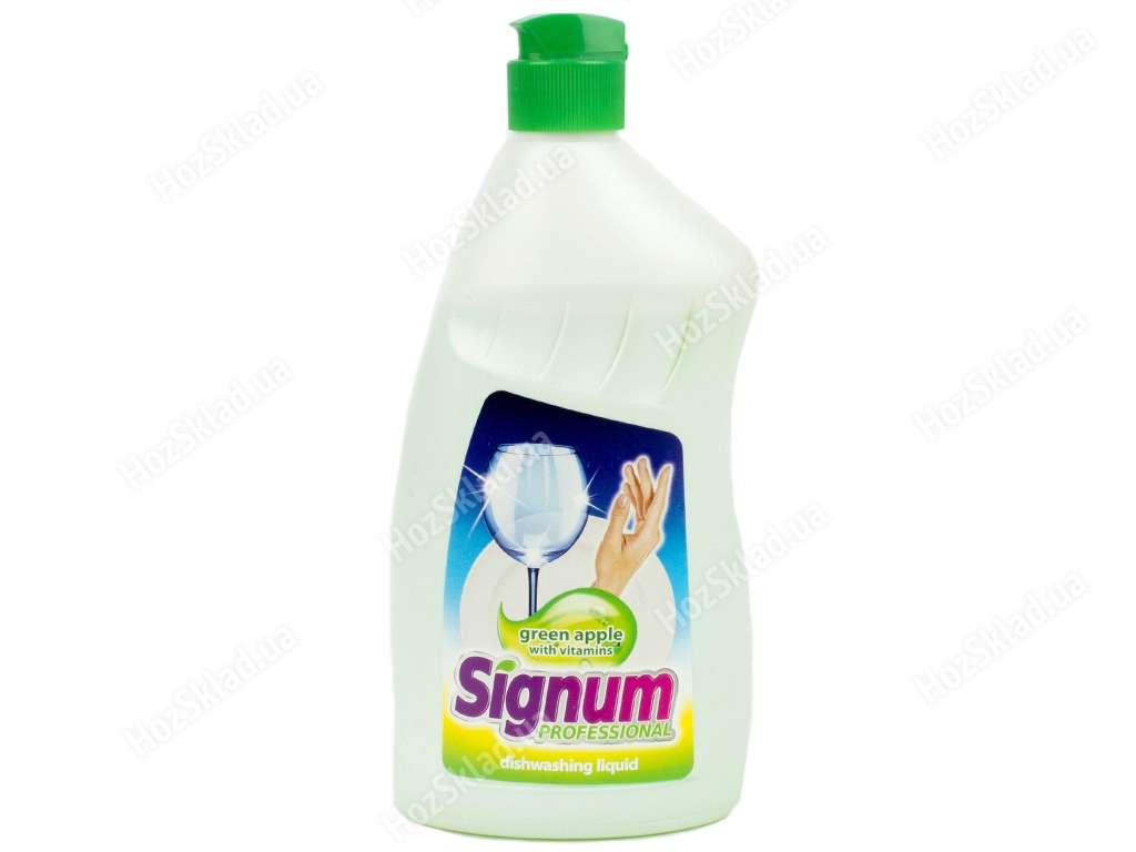 Средство для мытья посуды Signum Зеленая яблоко 500мл