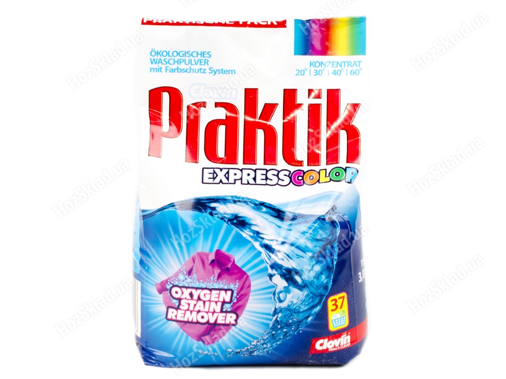 Стиральный порошок бесфосфатный Praktik EXPRESS Color 3кг Украина