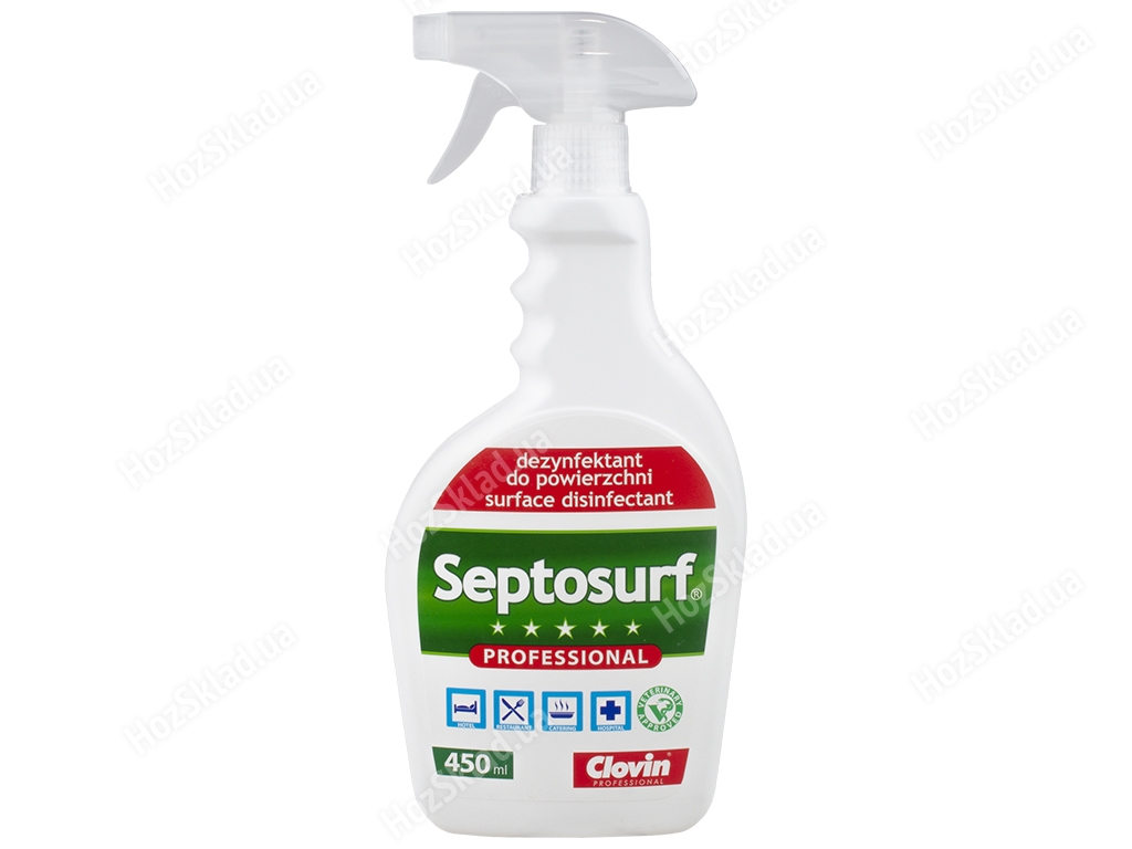 Средство дезинфицирующее Septosurf Hygienic для поверхностей, на неспиртовой основе 450мл