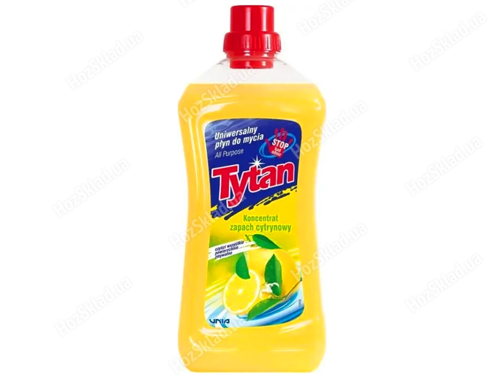 Жидкость универсальная для мытья Tytan Лимон, концентрат, 1л