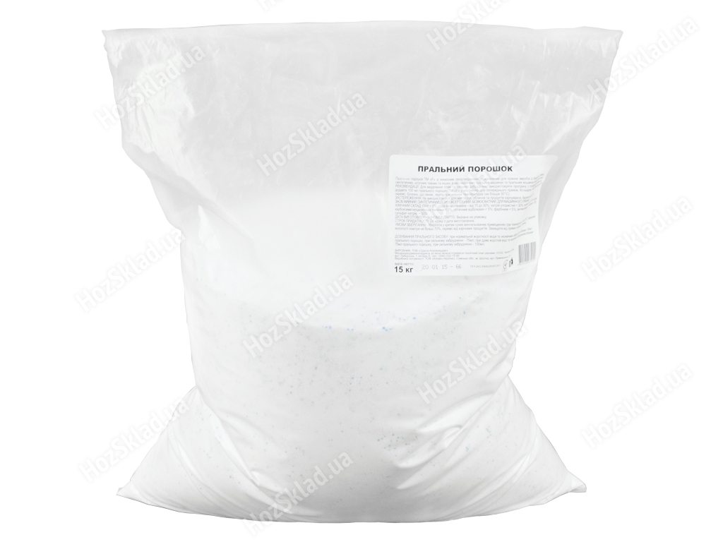 Пральний порошок безфосфатний Spiro White для білих тканин 15 кг відбілюючий (Польща)