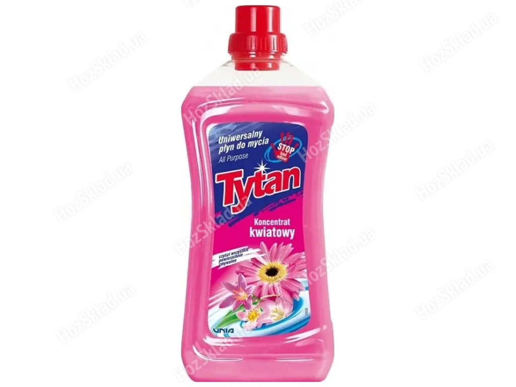 Жидкость универсальная для мытья Tytan Цветочная, концентрат, 1л.