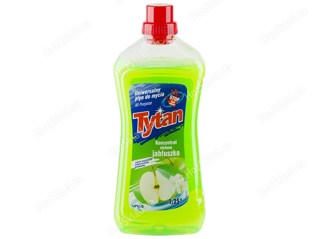 Жидкость универсальная для мытья Tytan концентрат 1,25л (яблоко)