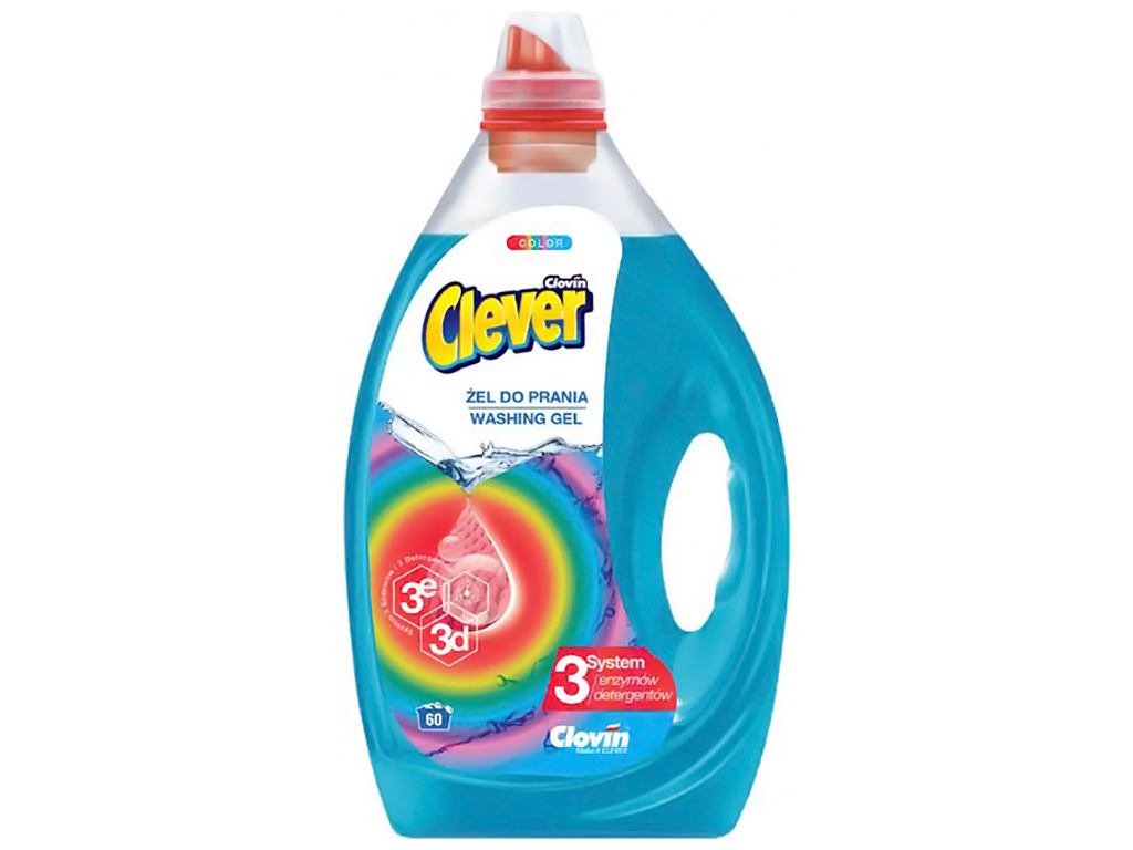 Средство для стирки Clever Color, жидкое, 1,5л