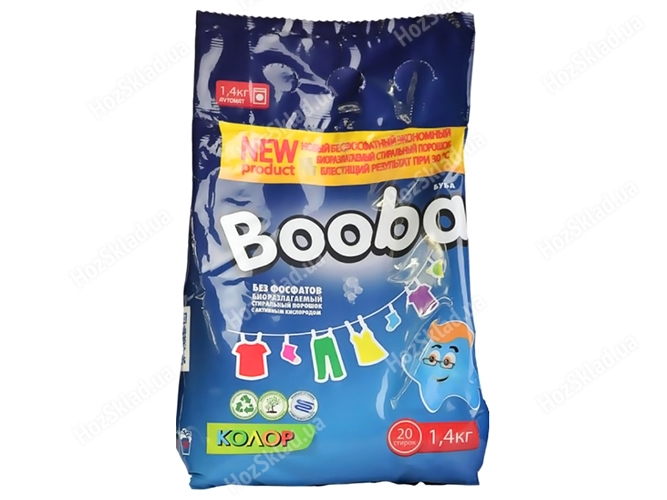 Стиральный порошок Booba Колор для цветного и белого белья 1,4кг