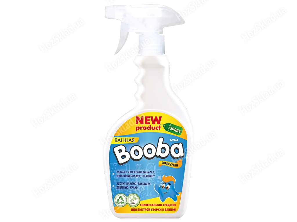 Засіб для чищення ванної кімнати Booba Super Clean Spray універсальний 500мл