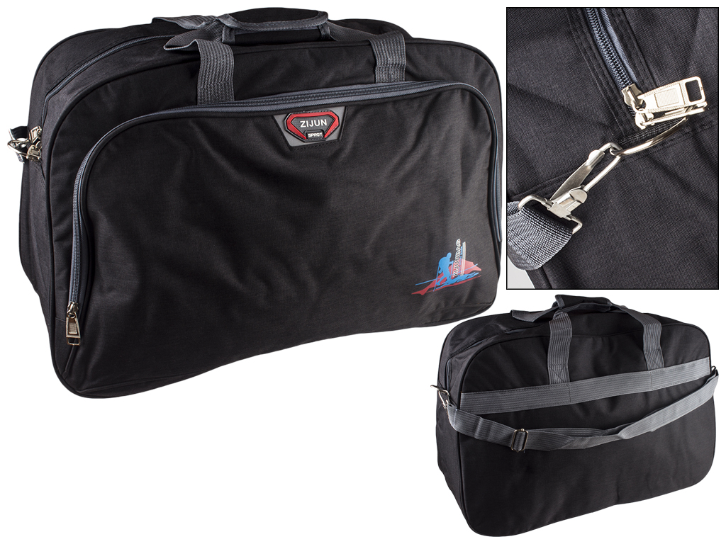 Сумка спортивная Zijunbag "Zijun" черная 51х21х34см